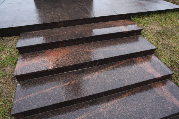 Brown Granite Staircase