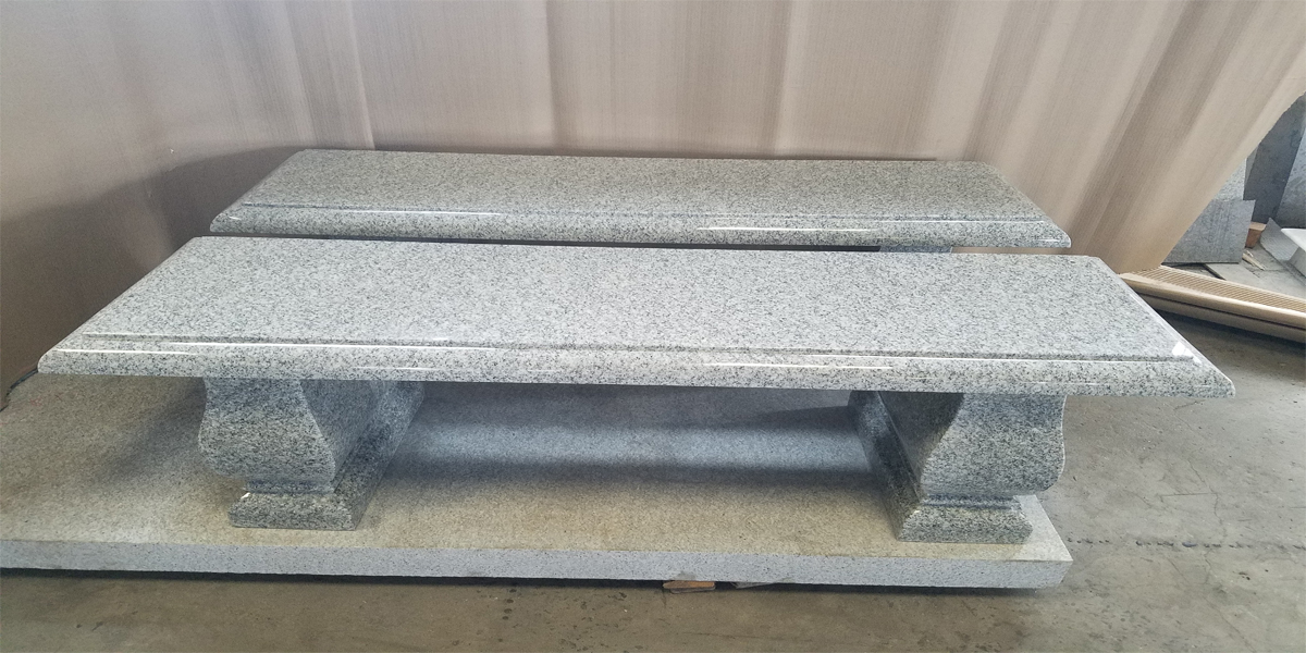 Grey Granite Bench
