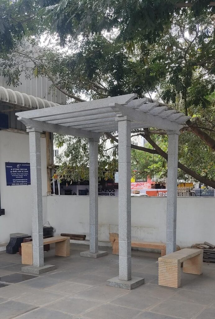 S.A.Grey Granite Pergola