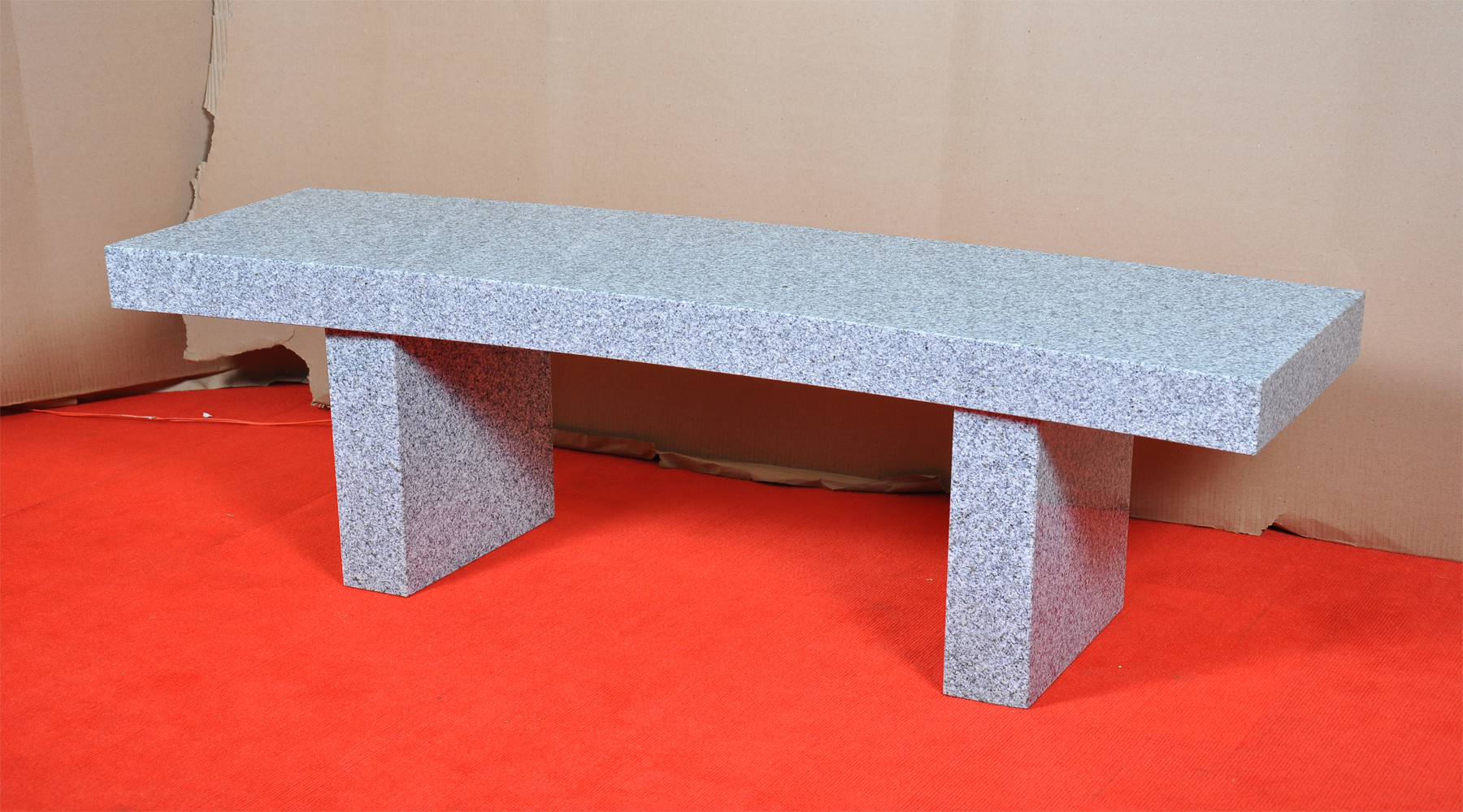 S.A.Grey Granite Straight Bench